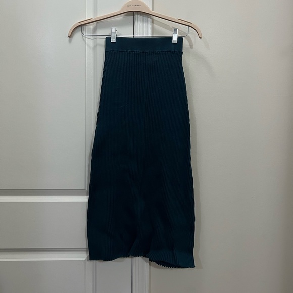 Victor Glemaud Green Knit Midi Skirt Size Small $380 - Picture 2 of 9
